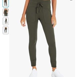 Bally Total Fitness Drawstring Hi-Rise Pocket Jogger Legging